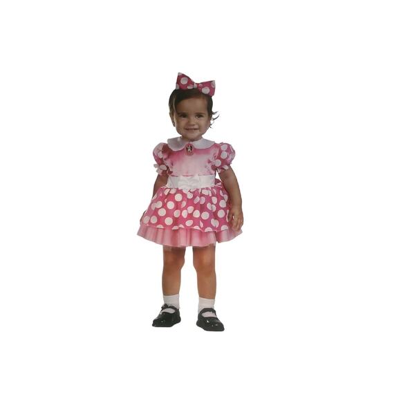 DISNEY GIRLS TODDLER MINNIE MOUSE INFANT COSTUME DRESS-UP 12-18 MONTHS - Picture 1 of 8